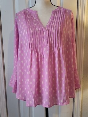 Style & Co. Pintuck Bell-sleeved Blouse